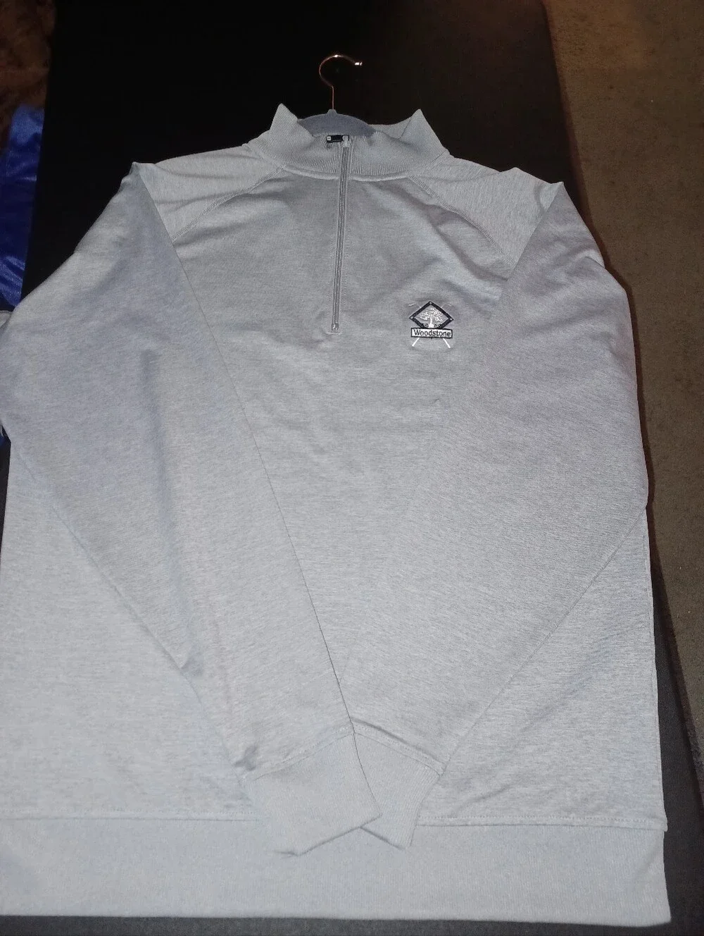 FootJoy 1/4 Zip Pullover Silver Gray Color Size Large Pristine Like New Lg